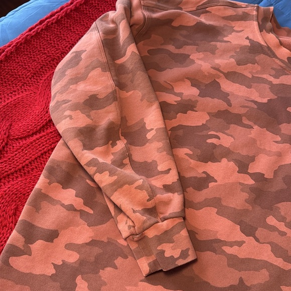 Lululemon Perfectly Oversized Crew Heritage 365 Camo Brier Rose Multi Sz 16! - Picture 6 of 8